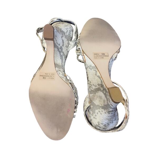 Rampage Rebecca Taupe Wedge Strappy Open Toe Size 6.5 Y2K - Picture 3 of 5